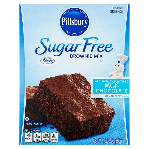 Pillsbury Sugar Free Milk Chocolate Brownie Mix, 12.35 oz
Sweetened with Splenda® Brand