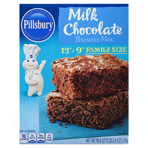 Pillsbury Milk Chocolate Brownie Mix Family Size, 18.4 oz