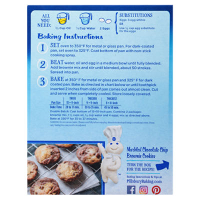 Pillsbury store brownie mix