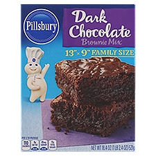 Pillsbury 13''x9'' Dark Chocolate Brownie Mix Family Size, 18.4 oz, 18.4 Ounce