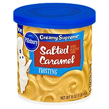 Pillsbury Creamy Supreme Salted Caramel, Frosting, 16 Ounce