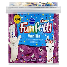 Pillsbury Funfetti Llama Love Vanilla Frosting, 15.6 oz, 15.6 Ounce