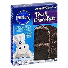 Pillsbury Moist Supreme Dark Chocolate Premium, Cake Mix, 15.25 Ounce