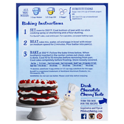 pillsbury cake mix back