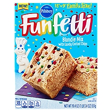 Pillsbury Funfetti Blondie Mix, Candy Coated Chips, 19.4 Ounce