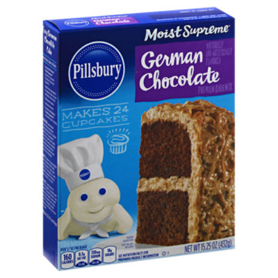 Pillsbury Moist Supreme German Chocolate Premium, Cake Mix