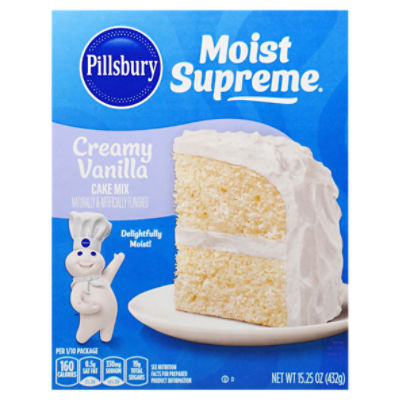 Pillsbury Moist Supreme Creamy Vanilla Cake Mix 15.25 oz