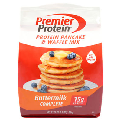 Premier Protein Buttermilk Complete Protein Pancake & Waffle Mix, 56 oz