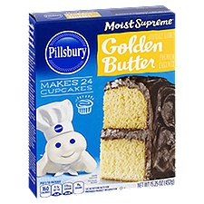 Pillsbury Moist Supreme Golden Butter Premium, Cake Mix, 15.25 Ounce
