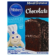 Pillsbury Moist Supreme Chocolate Premium, Cake Mix, 15.25 Ounce