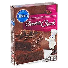 Pillsbury Chocolatier Collection Chocolate Chunk Premium, Brownie Mix, 15.5 Ounce