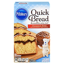 Pillsbury Cinnamon Swirl, Quick Bread & Muffin Mix, 17.4 Ounce
