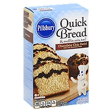 Pillsbury Quick Bread & Muffin Mix Chocolate Chip Swirl, 17.4 Ounce