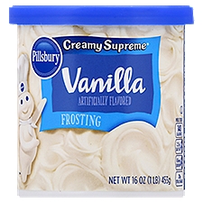 Pillsbury Creamy Supreme Frosting, Vanilla, 16 Ounce