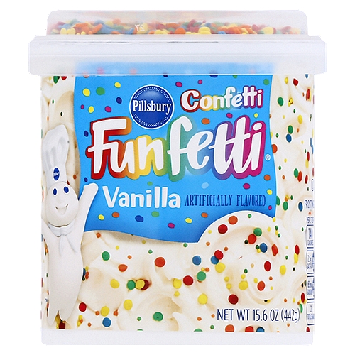 Pillsbury Confetti Funfetti Vanilla Frosting 15.6 oz