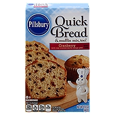 Pillsbury Cranberry, Quick Bread & Muffin Mix, 15.6 Ounce