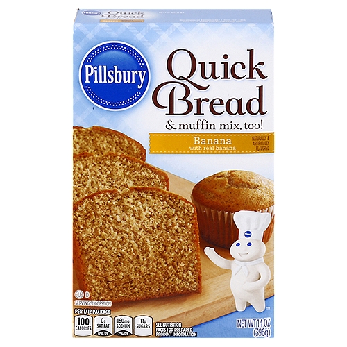 Pillsbury Banana Quick Bread & Muffin Mix, 14 oz