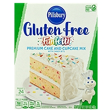 Pillsbury Funfetti Gluten Free with Candy Bits, Premium Cake & Cupcake Mix, 17 Ounce