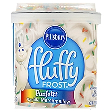 Pillsbury Funfetti Vanilla Marshmallow Fluffy Frosting, 12 oz