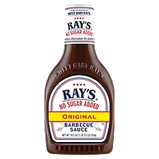 Ray's No Sugar Added Original, Barbecue Sauce, 18.5 Ounce