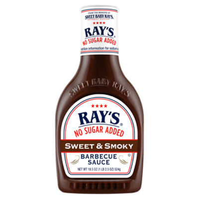 Ray's No Sugar Added Sweet & Smoky Barbecue Sauce, 18.5 oz
