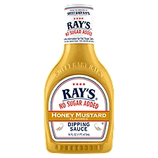 Ray's No Sugar Added Honey Mustard Flavored Dipping Sauce, 16 fl oz, 16 Fluid ounce