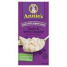 Annie's Homegrown Shells & White Cheddar Macaroni & Cheese Natural, 6 Ounce