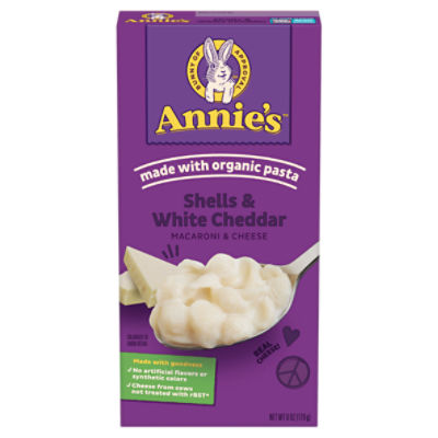 Annie's Shells & White Cheddar Macaroni & Cheese, 6 oz