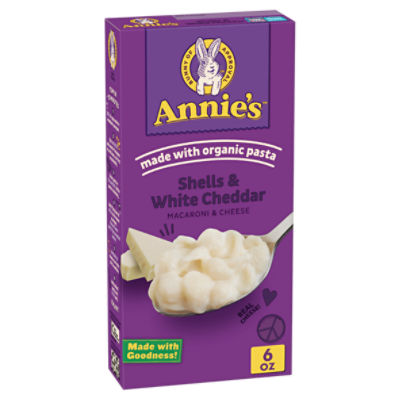 Annie's Shells & White Cheddar Macaroni & Cheese, 6 oz