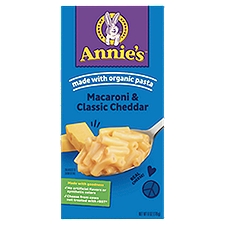 Annie's Homegrown Classic Cheddar, Macaroni & Cheese, 6 Ounce