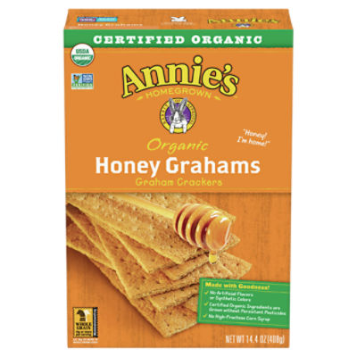 Annie's Homegrown Organic Honey Graham Crackers, 14.4 oz