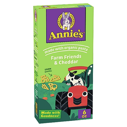 Annie's Farm Friends & Cheddar Pasta & Cheese, 6 oz