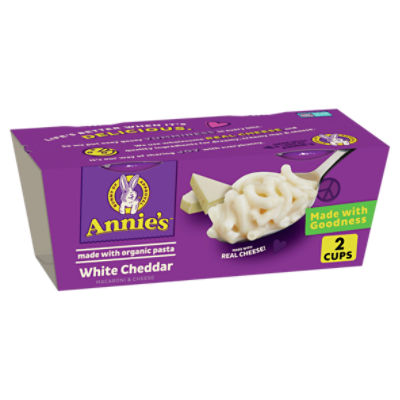 Annie's White Cheddar Macaroni & Cheese, 2.01 oz, 2 count, 4.02 Ounce