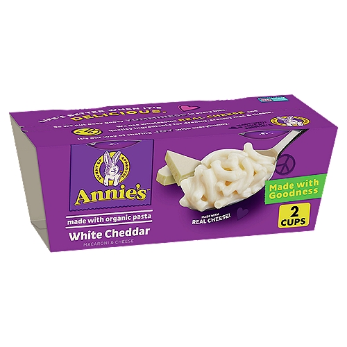 Annie's White Cheddar Macaroni & Cheese, 2.01 oz, 2 count