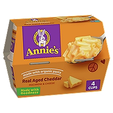 Annie's Real Aged Cheddar Macaroni & Cheese, 2.01 oz, 4 count