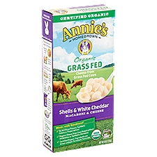 Annie's Homegrown Organic Shells and White Cheddar, 6 Ounce