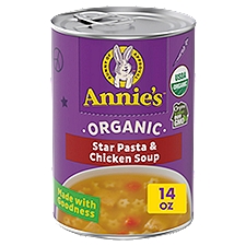 Annie's Homegrown Organic Star Pasta & Chicken Soup, 14 oz