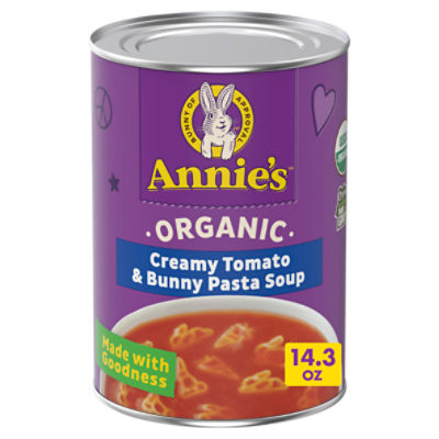 Annie's Homegrown Organic Creamy Tomato & Bunny Pasta Soup, 14.3 oz