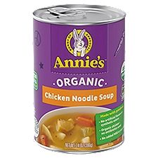 Annie's HOMEGROWN Organic Chicken Noodle, Soup, 14 Ounce