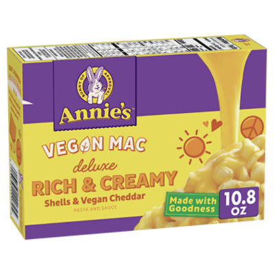 Annie's Deluxe Rich & Creamy Shells & Cheddar Vegan Mac, 10.8 oz