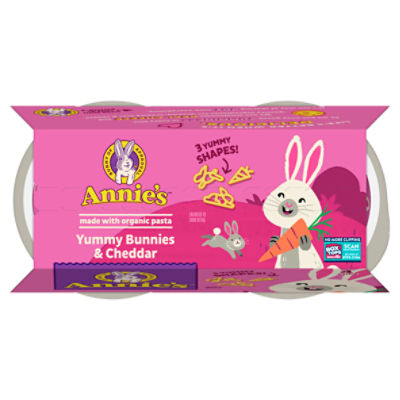 Annie's Yummy Bunnies & Cheddar Pasta & Cheese, 6 oz