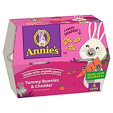 Annie's Yummy Bunnies & Cheddar Pasta & Cheese, 1.4 oz, 4 count
