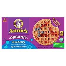 Annie's Organic Blueberry Waffles, 8 count, 9.8 oz, 8 Each