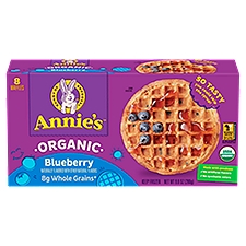 Annie's Waffles Organic Blueberry, 8 Each