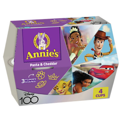 Annie's Disney 100 Pasta & Cheddar, 1.87 oz, 4 count, 7.48 Ounce
