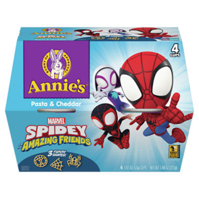 Annie's Marvel Spidey and His Amazing Friends Pasta & Cheddar, 1.87 oz, 4  count - The Fresh Grocer