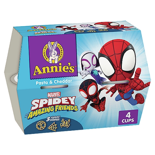 Annie's Marvel Spidey and His Amazing Friends Pasta & Cheddar, 1.87 oz, 4 count