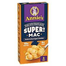 Annie's Super! Mac Wheat and Pea Pasta & Cheese, 6 oz, 6 Ounce