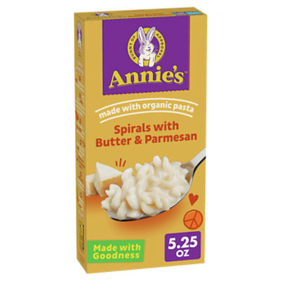 Annie's Spirals with Butter & Parmesan Pasta & Cheese, 5.25 oz