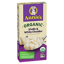 Annie's Organic Shells & White Cheddar, Macaroni & Cheese, 6 Ounce